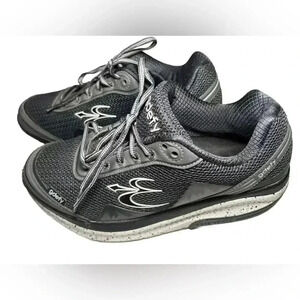 Gdefy Gravity Defyer Mighty Walk Womens Size US 9.5 Gray Black Shoes TB9024FGS-W